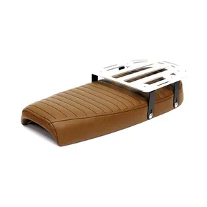 C-Racer C-Racer, Fat Scramsadle scrambler seat. With rack. Brown