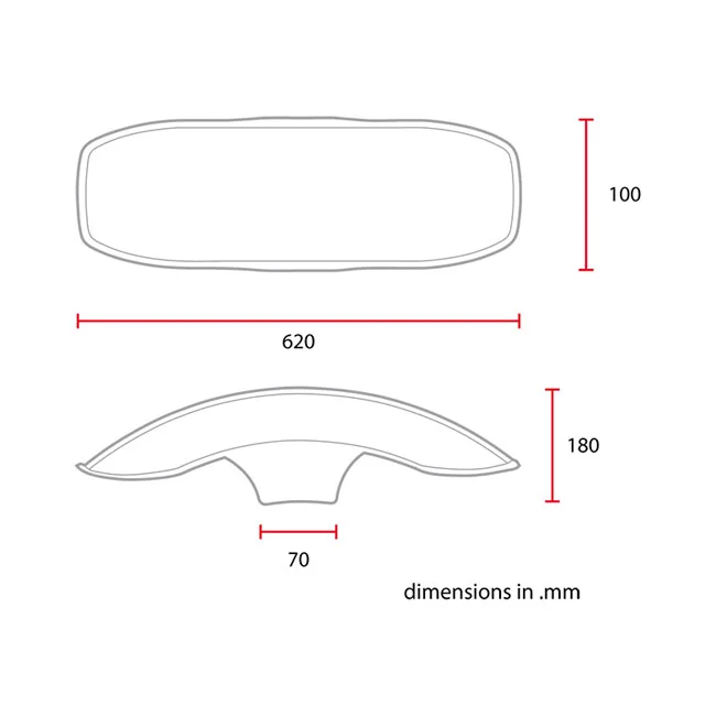 C-Racer Universal 17/18" front fender No2 L