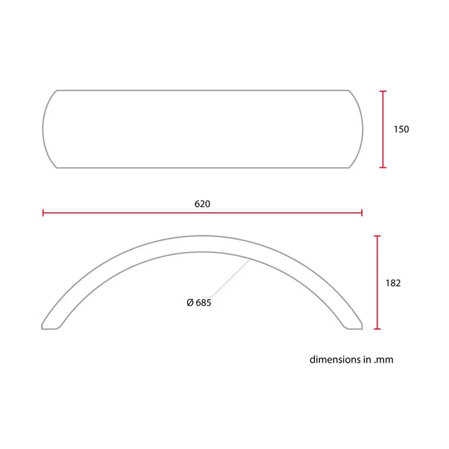 C-Racer Universal 17/18" rear fender No1