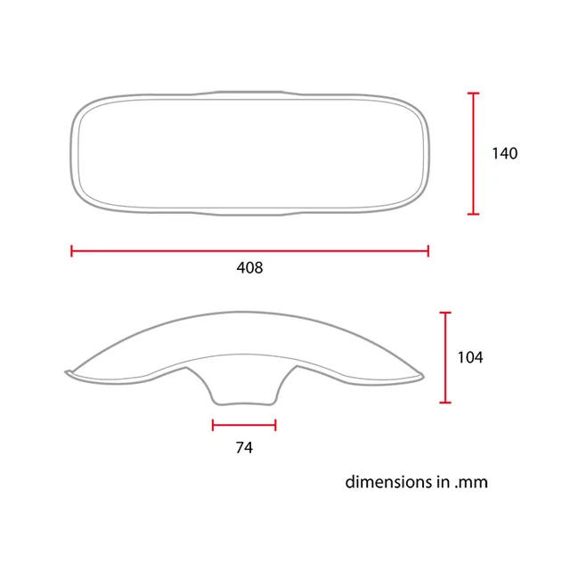 C-Racer Universal 17/18" front fender No3 L