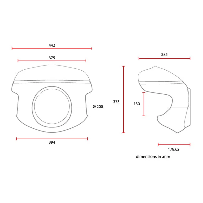 C-Racer Universal Cafe Racer mask No7.1