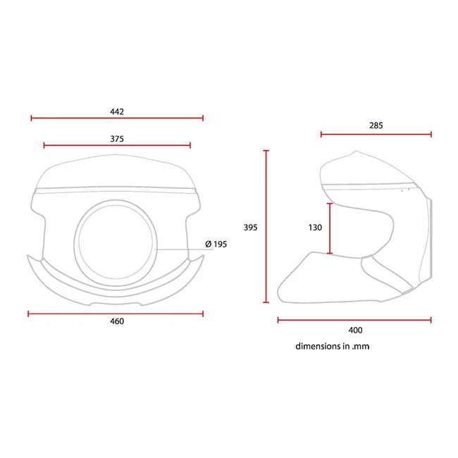 C-Racer Universal Cafe Racer mask No7.2