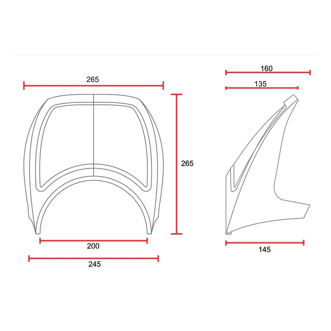 C-Racer Universal Cafe Racer front mask No10