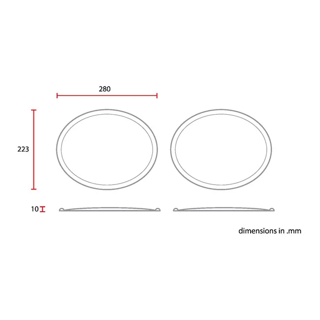 C-Racer Vintage Racing Oval side number plates