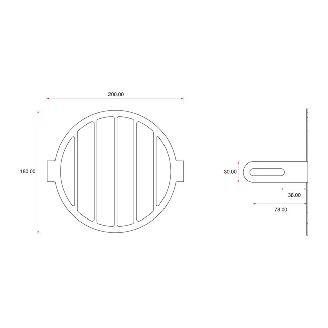 C-Racer Universal headlight grill No2 Bars