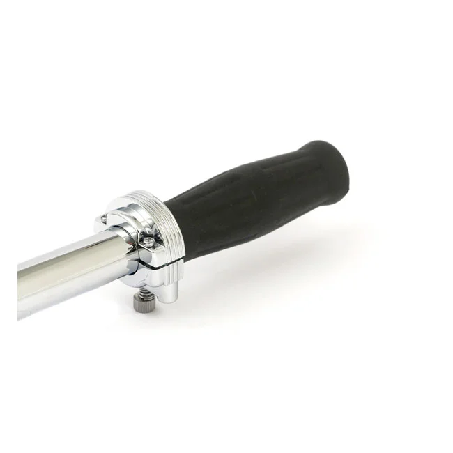 MCS Throttle clamp set, dual cable. Chrome - 56392-77