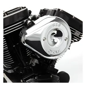 S&S S&S Stealth, teardrop air cleaner kit. Chrome