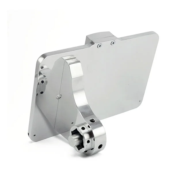 CPV ''slide-in'' license plate bracket. Side mount, polished