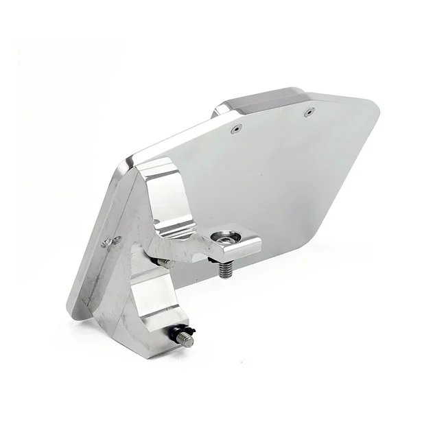 CPV License plate bracket kit swing. Polished. EU
