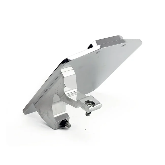 CPV License plate bracket kit swing. Polished. Germany