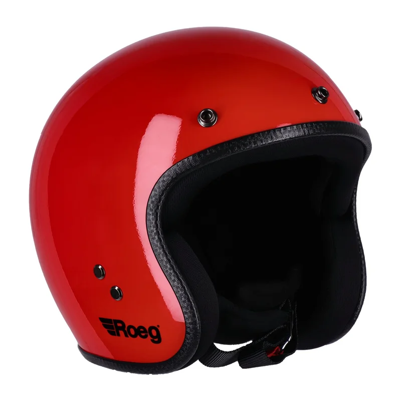 Roeg JETT helmet flaming red gloss