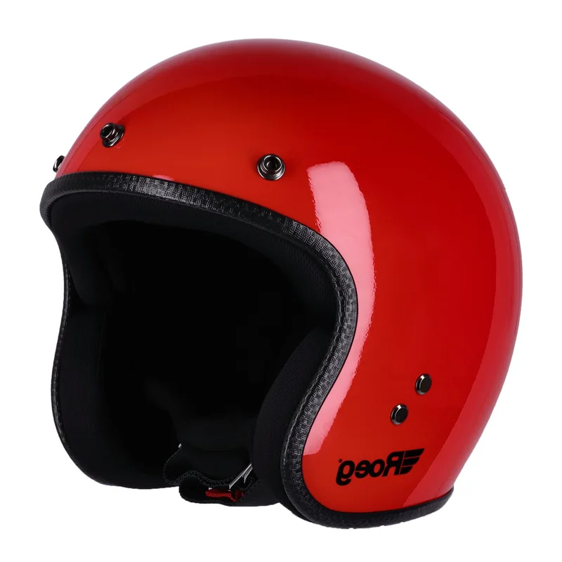 Roeg JETT helmet flaming red gloss