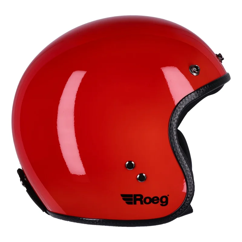 Roeg JETT helmet flaming red gloss