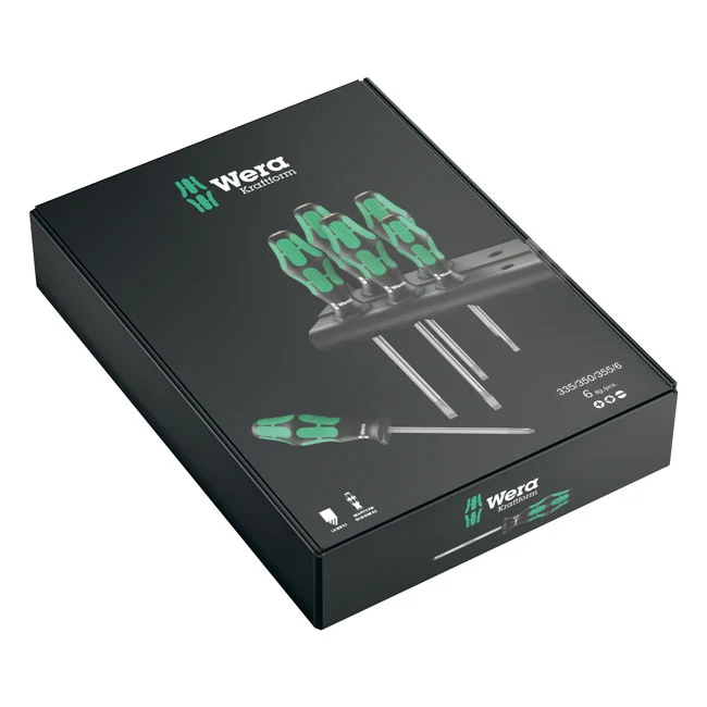 Wera Screwdriver set 6 pcs. Kraftform 300 plus