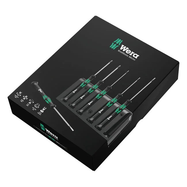 Wera Micro screwdriver set 6 pcs for electronic applications
