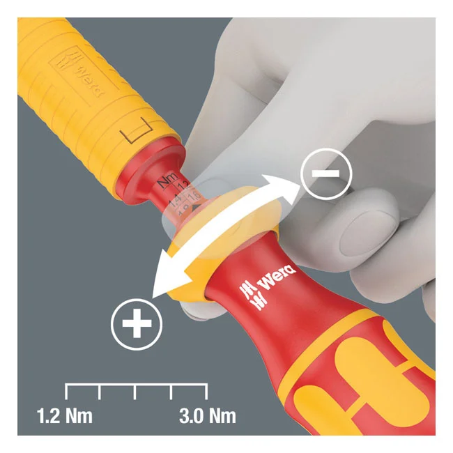 Wera Adjustable torque handle VDE Kraftform
