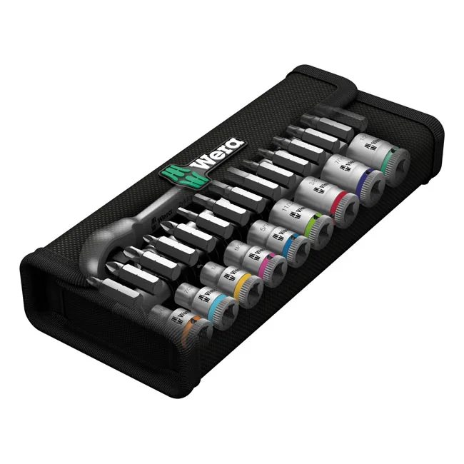 Wera Zyklop ratchet switch kit 28 pcs. 1/4" drive - US Sizes