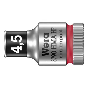 Wera Wera Zyklop 1/4" socket with holding function - Metric 4.5