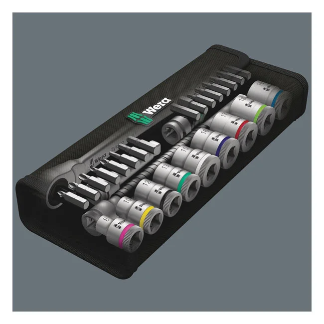 Wera Zyklop metal ratchet kit 29 pcs. 3/8" drive - Metric