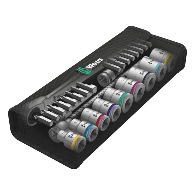 Wera Zyklop metal ratchet switch kit 3/8" drive - US sizes