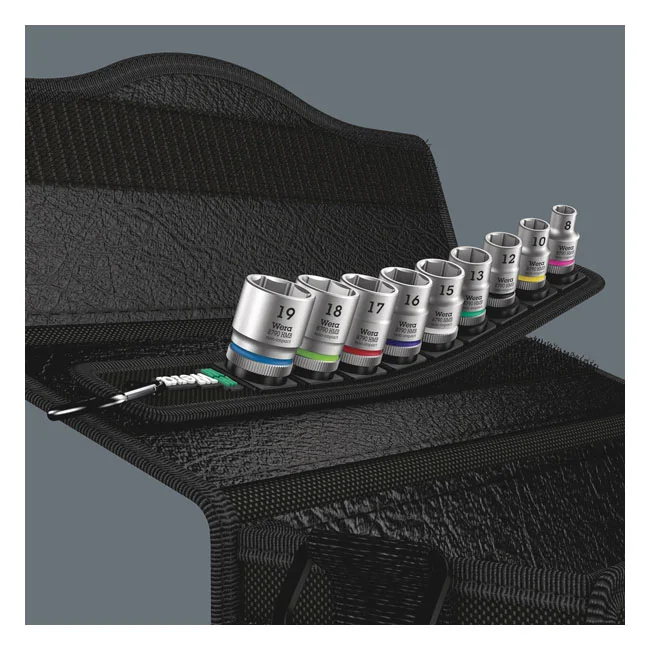 Wera Socket belt with 3/8" drive hex sockets - Metric
