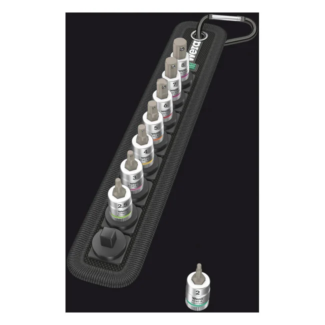 Wera Socket belt with 3/8" drive Hex sockets - Metric