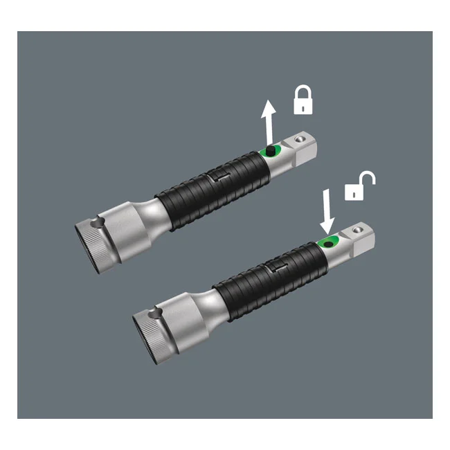 Wera Zyklop 3/8" flexible lock long extension 200mm