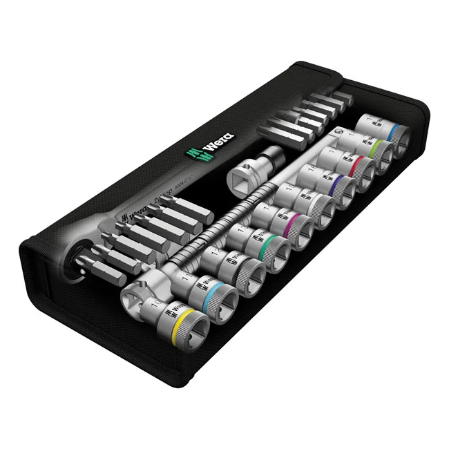Wera Zyklop metal ratchet switch kit 1/2" drive Metric sizes