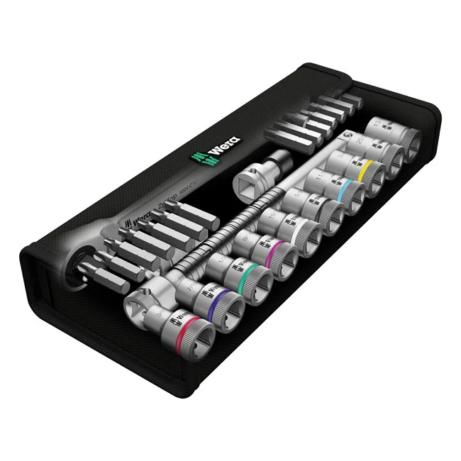 Wera Zyklop metal ratchet switch kit 1/2" drive US sizes