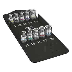 Wera Wera Zyklop 1/2" Hex socket set with holding function Metric