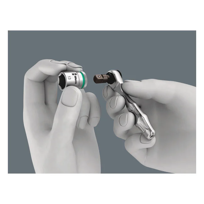 Wera Zyklop ratchet kit Kraftform Mini 2, 1/4" drive Metric