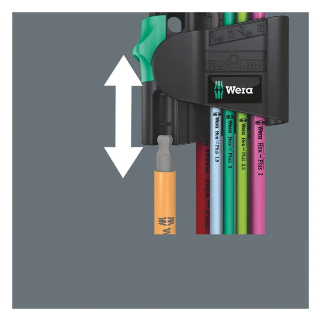 Wera Hex key set multicolor Magnet - Metric