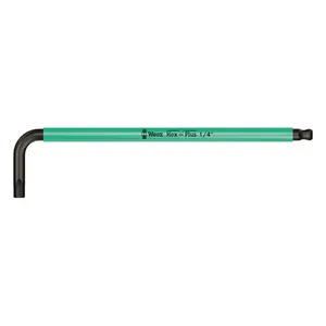 Wera Wera hex key multicolor turquoise - US sizes 1/4"