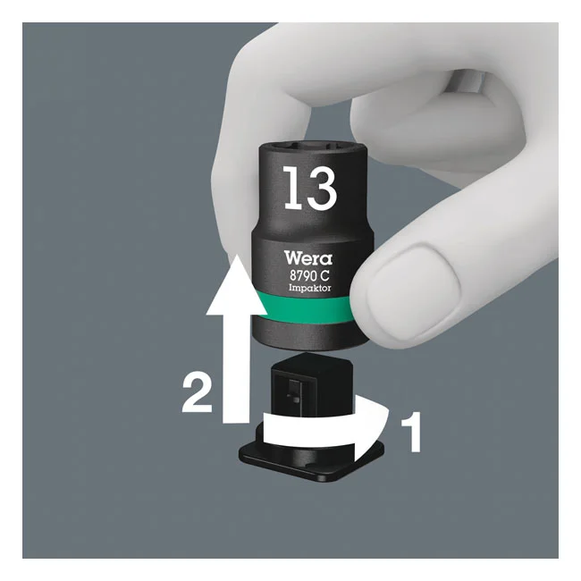 Wera Impaktor 1/2" hex socket set - Metric