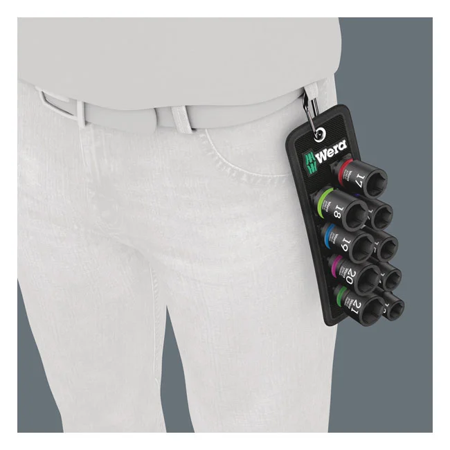 Wera Impaktor 1/2" hex socket set - Metric
