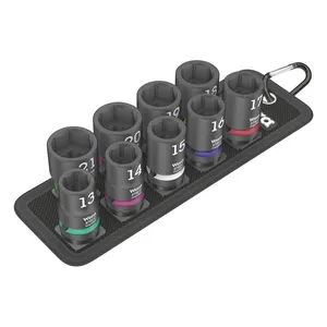 Wera Wera, Impaktor 1/2" hex socket set - Metric