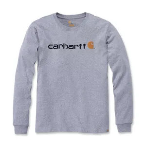 Carhartt Carhartt Logo graphic long sleeve heather gray
