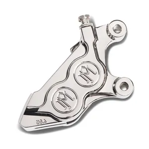 Performance Machine PM, 4-p 08-up 125x4b caliper. Bolt-on, right front. Chrome