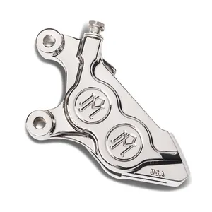 Performance Machine PM, 4-p 08-up 125x4b caliper. Bolt-on, left front. Chrome