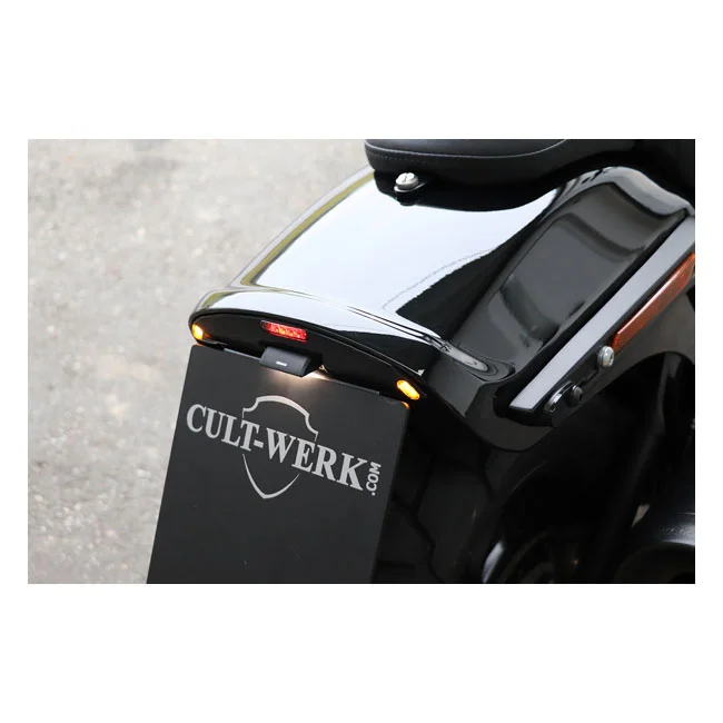 Cult-Werk License plate bracket. 2-1 taillight/brake light