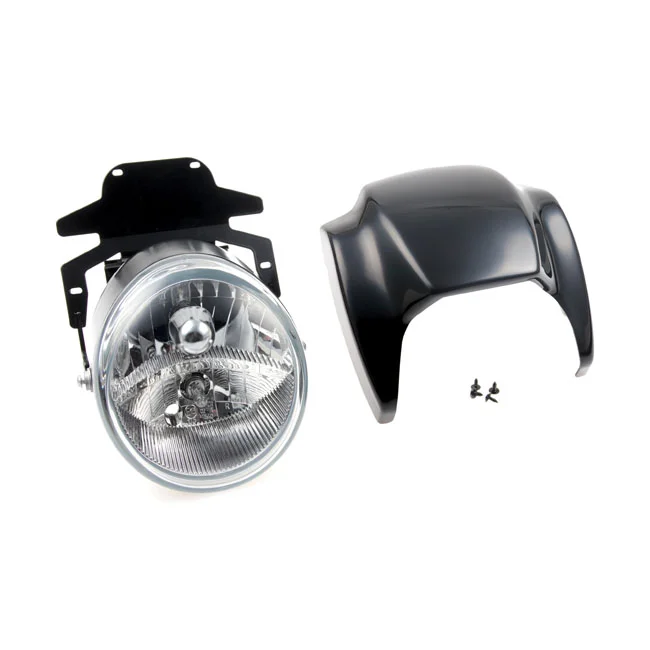 Cult-Werk LED headlamp kit. Night Rod style. Gloss black