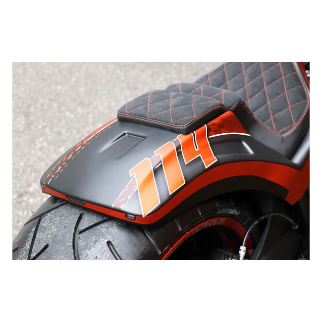 Cult-Werk Softail wide fender kit ''Racing''. 2-up seat