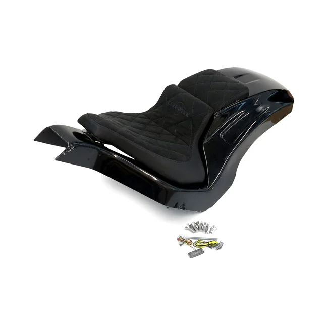 Cult-Werk Softail wide fender kit ''Racing''. 2-up seat