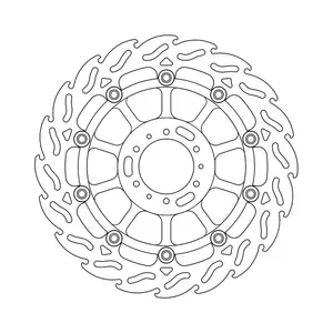Moto-Master Moto-Master Flame series floating brake rotor
