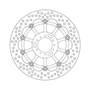 Moto-Master Moto-Master Halo series floating brake rotor