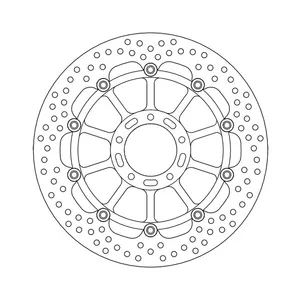 Moto-Master Moto-Master Halo series floating brake rotor