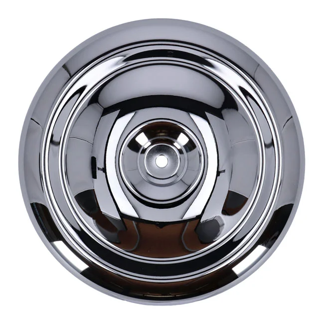 Mikuni HSR42 air cleaner cover (with cut-out). Chrome