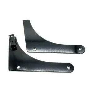 Cycle Visions Cycle Visions, rigid sissy bar side plates. Black