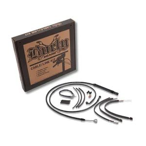 Burly Burly apehanger cable/line kit 12", black