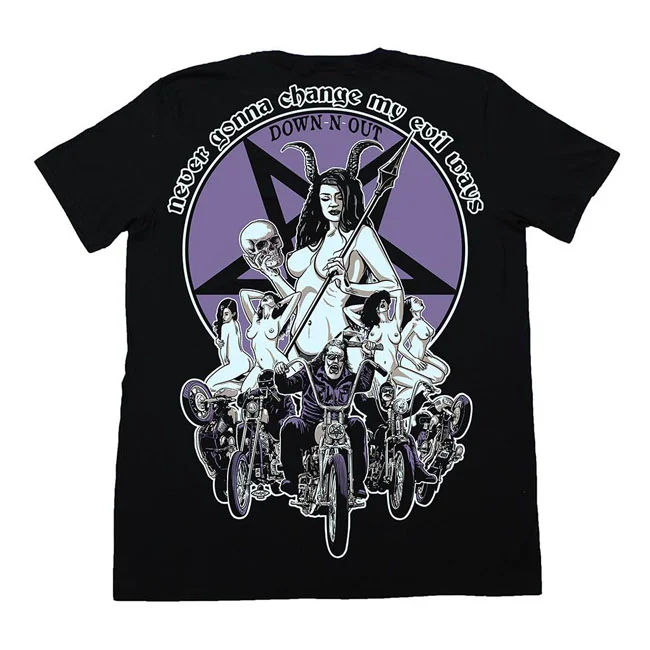 Down-n-Out Evil Ways T-shirt black